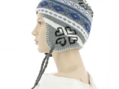 Bonnet péruvien avec motif fantaisie