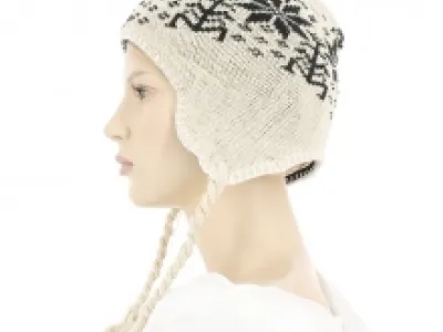 Bonnet péruvien avec motif Jacquard
