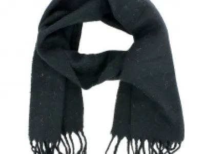 Écharpe unie bordée de franges pour homme