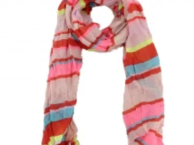 Jolie écharpe à rayures multicolores