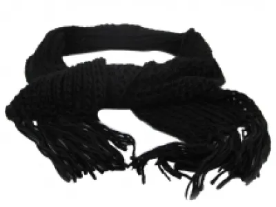 Écharpe en grosse maille avec de franges