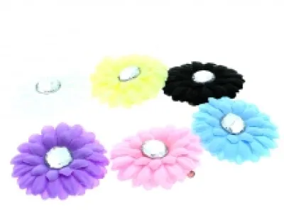 Pince bec pour cheveux avec motif marguerite