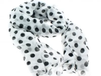 Écharpe chic imprimée de pois