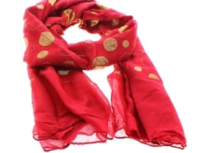 Écharpe imprimée de motif doré