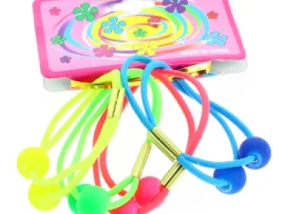Double élastique à perles pour cheveux