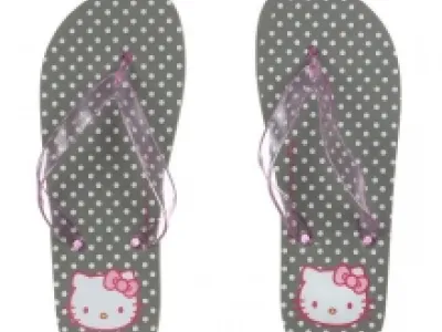Tongs fille Hello Kitty à pois