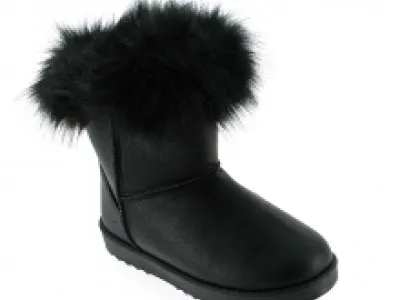 Bottines de neige bordées de fausse fourrure
