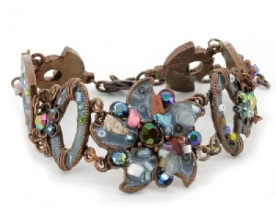 Bracelet fantaisie émaillé