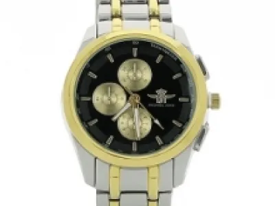 Montre métal homme avec motif