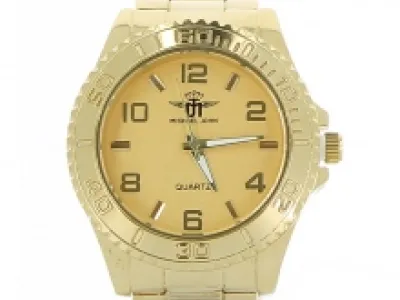 Jolie montre en métal pour homme avec boîtier gradué
