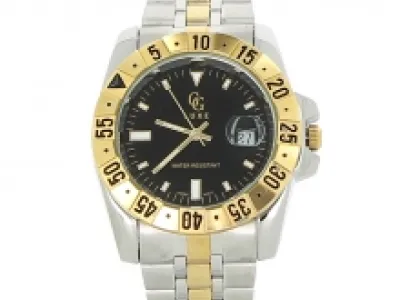 Adorable montre en métal pour homme avec boîtier gradué