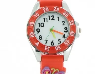 Montre enfant avec motif papillon