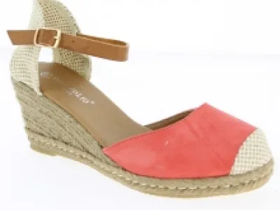 Espadrilles compensées roses très glamour