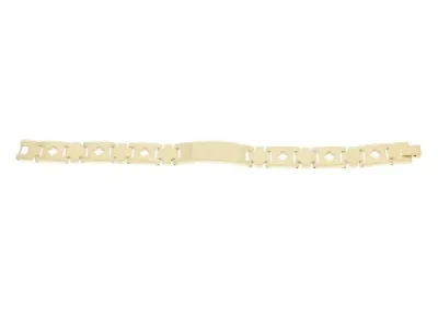 Gourmette avec motif perforé pour homme