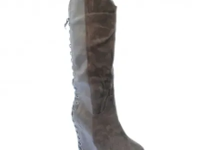 Bottes compensées à lacet