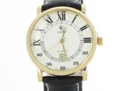 Montre-bracelet avec chiffres romains et affichage de la date