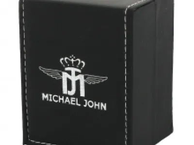 Coffret carré pour cadeau bordé de surpiqûres contrastantes