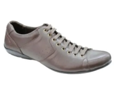 Baskets en cuir homme avec laçage à 8 œillets