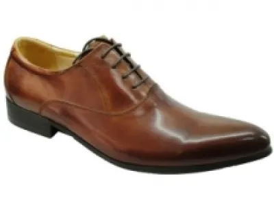 Chaussures de ville en cuir pour homme avec bout allongé