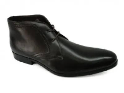 Bottines homme avec lacets et bout carré