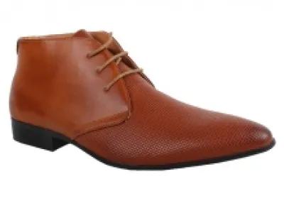 Bottines tendance avec bout pointu et lacet pour homme