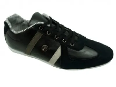 Baskets homme avec empiècement daim