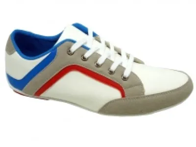 Baskets avec empiècement tricolore
