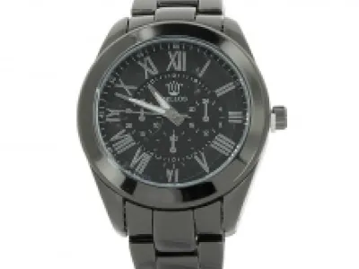 Montre métal avec chiffres romains