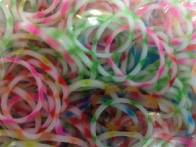 Élastiques multicolores 3D pour bracelet personnalisé