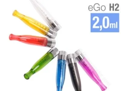 Cartomiseur EGO H2 pour e-cigarette en couleur