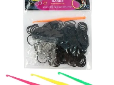 Élastique noir à tisser