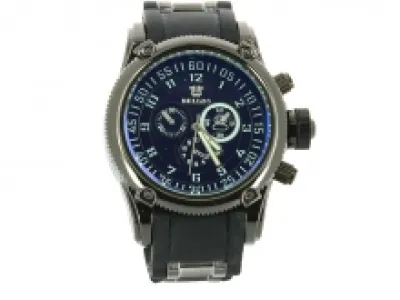 Montre en metal pour homme avec chronographes et graduation