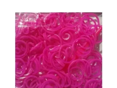 Bracelet élastique fuchsia à tisser