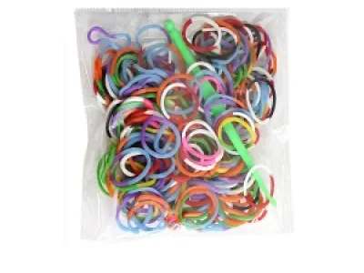 Élastiques bicolores pour bracelets