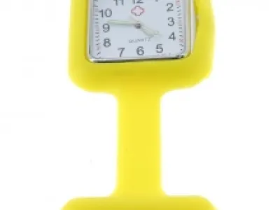 Montre d'infirmière format carré avec fermoir épinglé