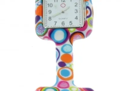 Montre d’infirmière format carré imprimée fantaisie