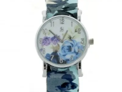 Montre-bracelet imprimée rose