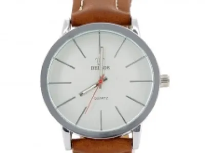 Montre-bracelet avec index en bâtonnet et mouvement quartz