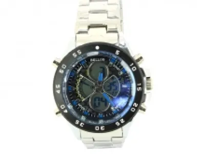 Montre multifonction en métal pour homme avec graduation
