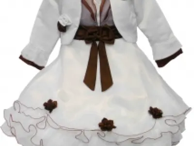 Robe à volants pour fille avec veste