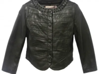 Veste fille avec col clouté 
