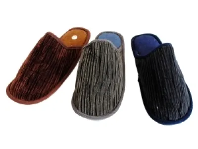 Pantoufles côtelées pour homme