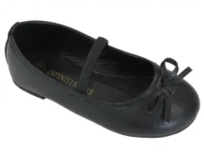 Ballerines filles avec nœuds lacets et élastiques