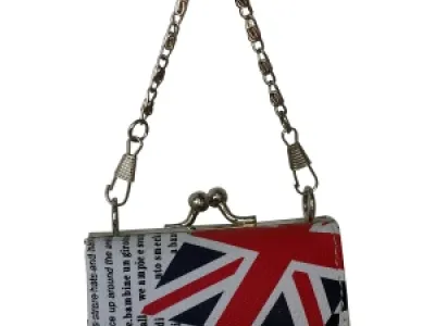 Mini porte-monnaie style rétro Union Jack