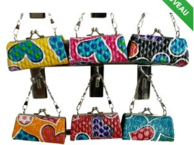 Porte-monnaie avec motif cœur fantaisie