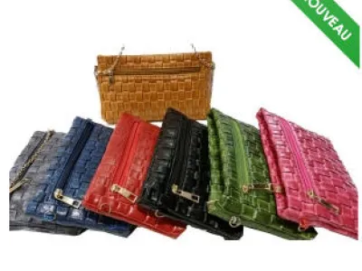 Sac bandoulière motif natte