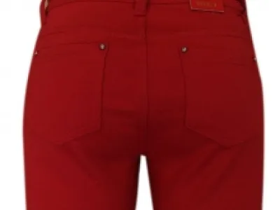 Jeans slim rouge