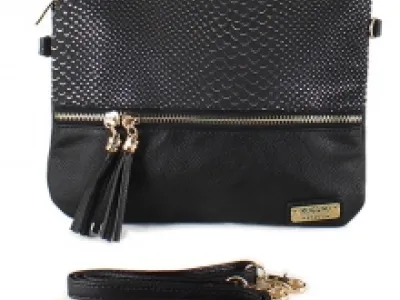 Sac à main moitié reptile