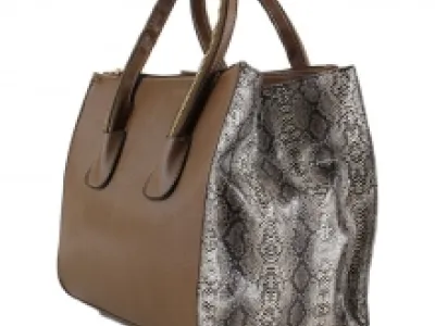 Magnifique sac à main avec côté serpent