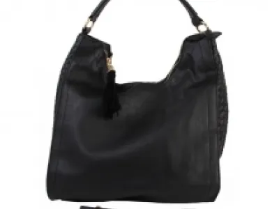 Sac cabas avec côté tressé